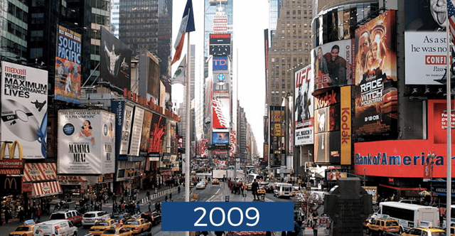Times Square Through the Decades